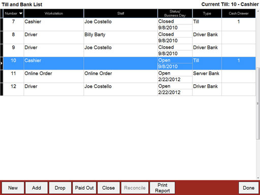Secure cash with Point of Success restaurant software